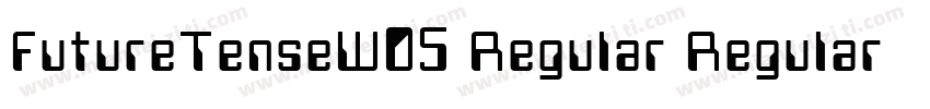 FutureTenseW05 Regular Regular字体转换